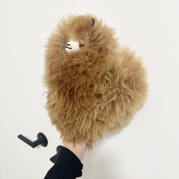 Alpaca Real Fur Stuffed Animal - Picture 1 of 4